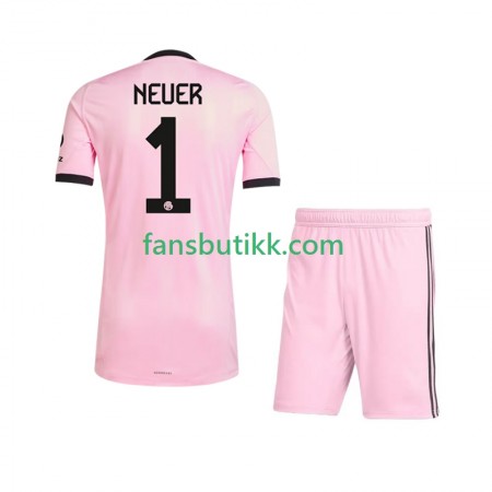 Fotballdrakt Bayern München Manuel Neuer 1 UCL Keeper Barn Tredjetrøye 2025-2026 Kortermet